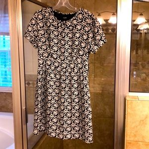 Black and white J. Crew dress